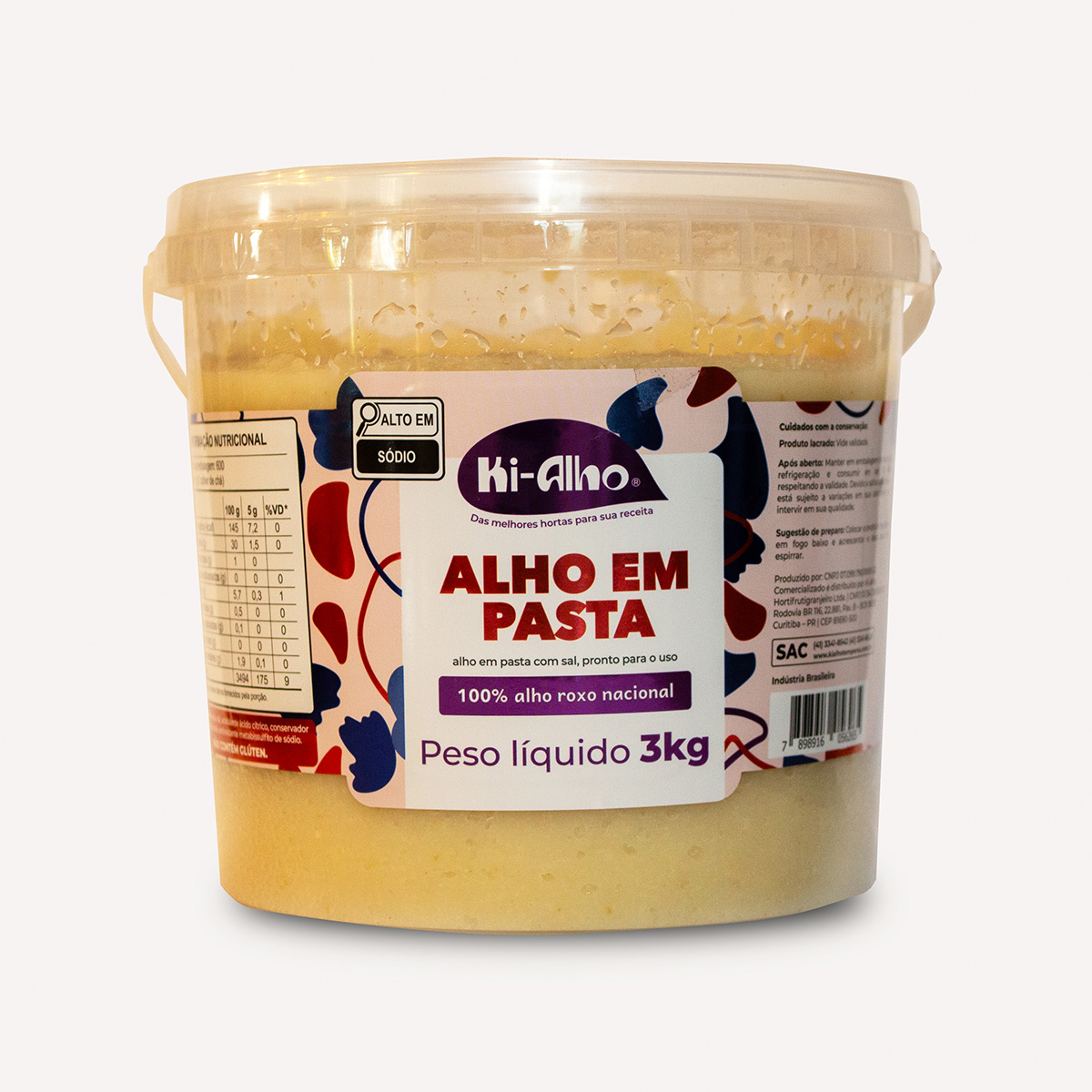 Alho em Pasta Roxo Nacional Ki-Alho 3kg