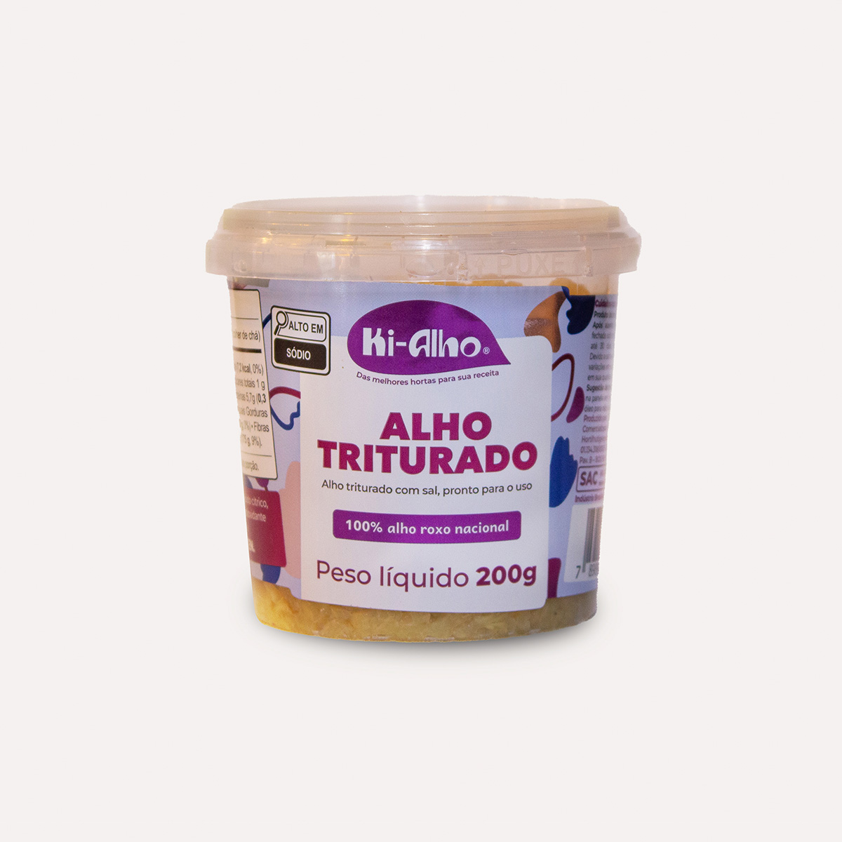Alho Triturado Roxo Nacional Ki-Alho 200g